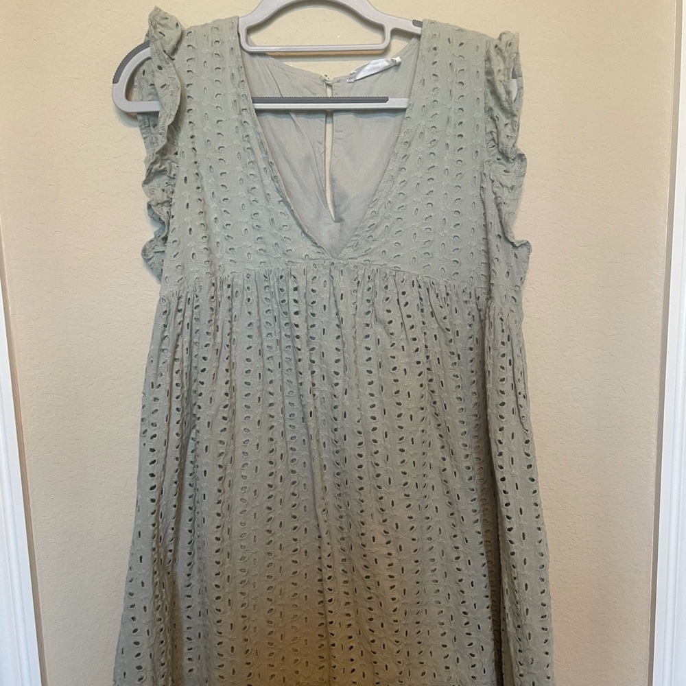 American Threads Eyelet Romper